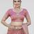 Dusty pink zari woven banarasi silk designer saree with blouse