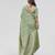 Olive green zari woven banarasi silk festive saree with blouse