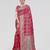 Red zari woven banarasi silk bridal saree with blouse