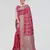 Red zari woven banarasi silk bridal saree with blouse