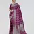 Purple zari woven banarasi silk party wear saree with blouse