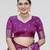 Purple zari woven banarasi silk party wear saree with blouse