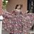 Designer multicour full flaired faux gorgette gown