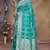 Rama green zari woven banarasi silk wedding wear saree with blouse