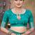 Rama green zari woven banarasi silk wedding wear saree with blouse