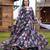 Designer multicour full flaired faux gorgette gown