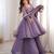 Lavender Color Jacquard Butti Crunchy Silk Salwar Kameez Set 