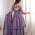 Lavender Color Jacquard Butti Crunchy Silk Salwar Kameez Set 