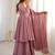 Onion Pink Color Jacquard Butti Crunchy Silk Salwar Kameez Set 
