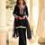 Navy blue crepe silk sharara suits free size stitched upto 42