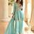 Light blue crepe silk sharara suits free size stitched upto 42