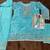 Light blue crepe silk sharara suits free size stitched upto 42