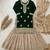 Green & beige designer sharara suit