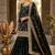 Black and gold party wear set