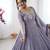 Lavender Color Embroidery Rainbow Sequence With Moti Work  Faux Georgette Gown Set