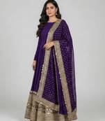 New trendy stylish codding sequence work  gown set