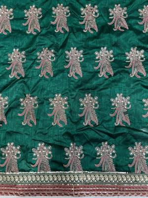 Pista faux banarasi crush partywear saree  5