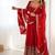 Red Heavy Georgette Anarkali Set with Multi-Thread Sequence Work