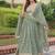 Sea Green Embroidery Georgette Lehenga Set For Women's 
