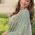 Sea Green Embroidery Georgette Lehenga Set For Women's 