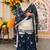 Navy blue sharara set