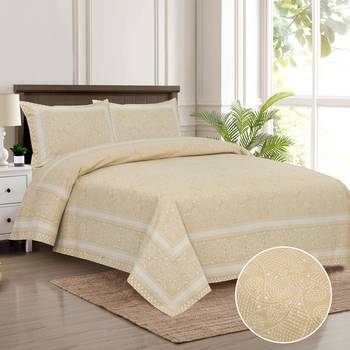 Bedsheet with Pillow Covers for Home & Bedroom Use 1