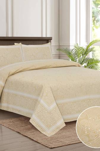 Bedsheet with Pillow Covers for Home & Bedroom Use