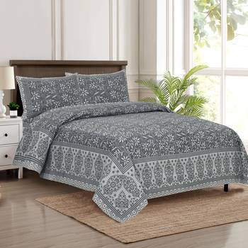 Bedsheet with Pillow Covers for Home & Bedroom Use 1