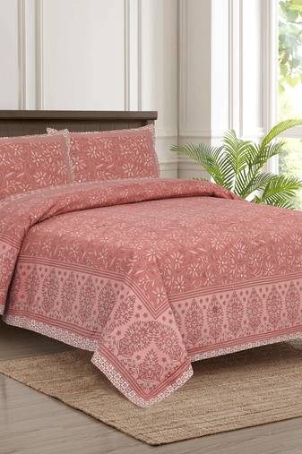 Bedsheet with Pillow Covers for Home & Bedroom Use
