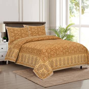 Bedsheet with Pillow Covers for Home & Bedroom Use 1