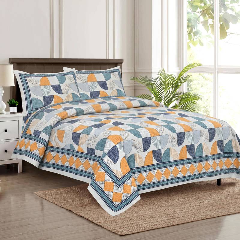 Bedsheet with Pillow Covers for Home & Bedroom Use