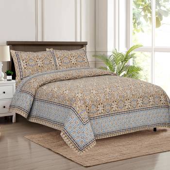 Bedsheet with Pillow Covers for Home & Bedroom Use 1