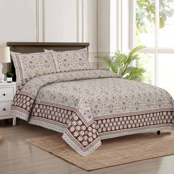 Bedsheet with Pillow Covers for Home & Bedroom Use 1