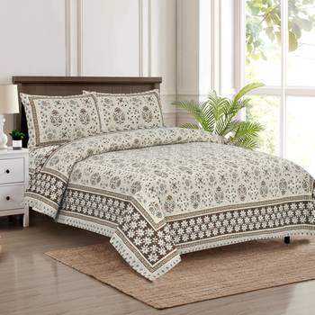 Bedsheet with Pillow Covers for Home & Bedroom Use 1