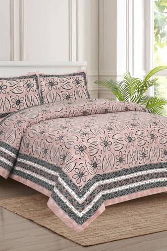 Bedsheet with Pillow Covers for Home & Bedroom Use