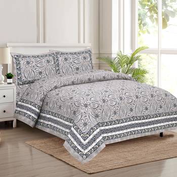 Bedsheet with Pillow Covers for Home & Bedroom Use 1