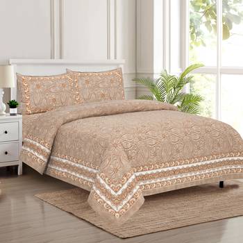 Bedsheet with Pillow Covers for Home & Bedroom Use 1