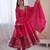 Rani Pink Color Embroidery Sequence Work Roman Silk Gown Set