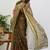 women's floral print kota doria saree -green