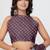 women's floral print cotton blend saree -magenta