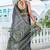 women's chevron print chiffon saree -purple