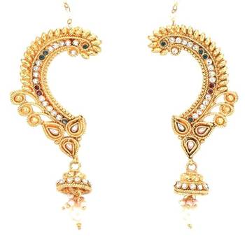 Full Ear Cover Jhumkii Earrings with String 2