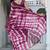 women's shibori print chiffon saree -wine