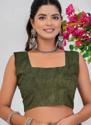 women's shibori print chiffon saree -green 5