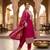 Chinon pink zari-work salwar suit