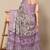 women's floral print chiffon saree -grey