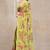 women's floral print chiffon saree -pink