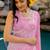 women's floral print chiffon saree -pink