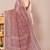 women's block print kota doria saree -pink
