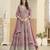 PINK COLOR ZARI WORK GEORGETTE SEMI STICHED DESIGN GOWN 